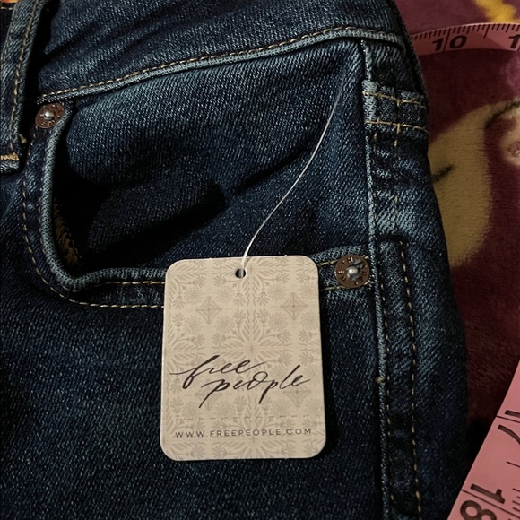 Free People 25 skinny color Blue Indigo - Picture 10 of 10